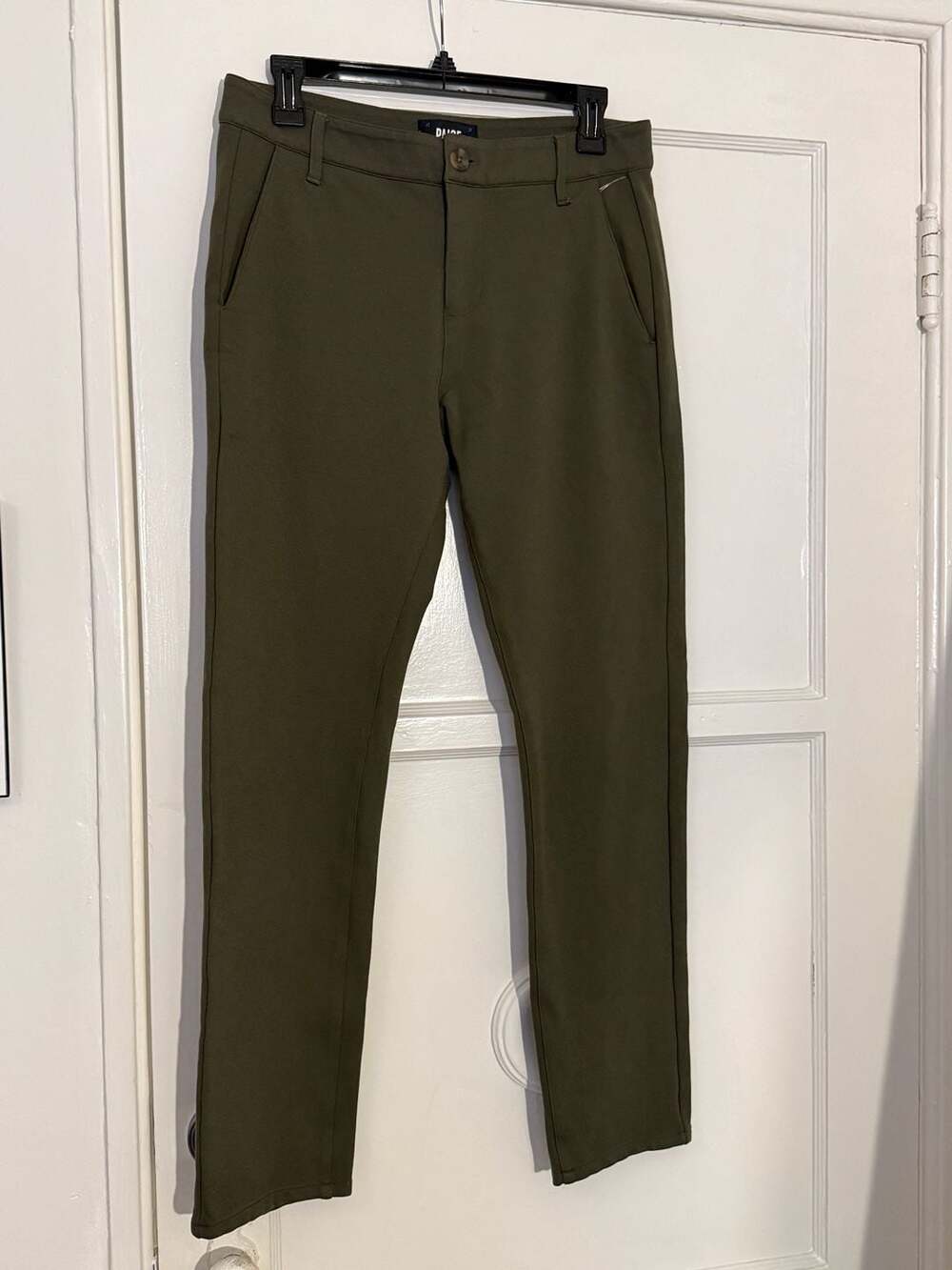PAIGE Women’s Olive Green Slim Fit Pants Size 30
